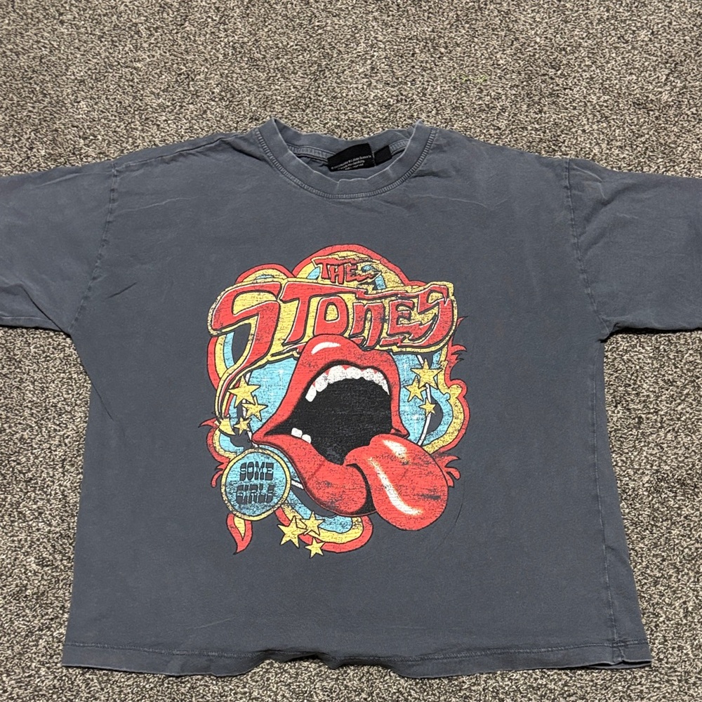 The Rolling Stones Graphic Tee - Gray and Red